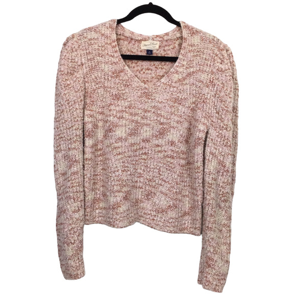 Universal Threads Puff Sleeve Scoop Neck Long Sleeve Chunky Sweater Women’s M - Picture 1 of 11